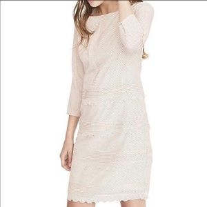 Banana Republic Polka Dot Laser Cut Scallop Dress